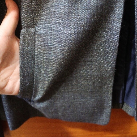Classiques Entier Blue Wool Blend Blazer Jacket XL - Picture 9 of 16